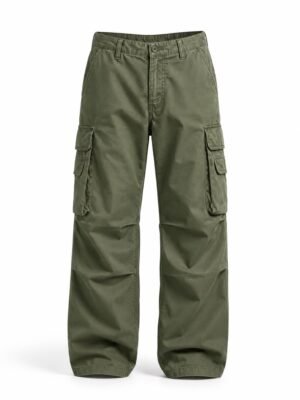Men's Grey Authentic Straight Fit Cargo Trousers