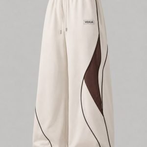 Men's White Regular Fit Mid Rise Joggers