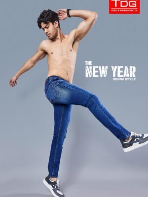 Men's 555 Light Blue Relaxed Straight Fit Mid Rise Jeans