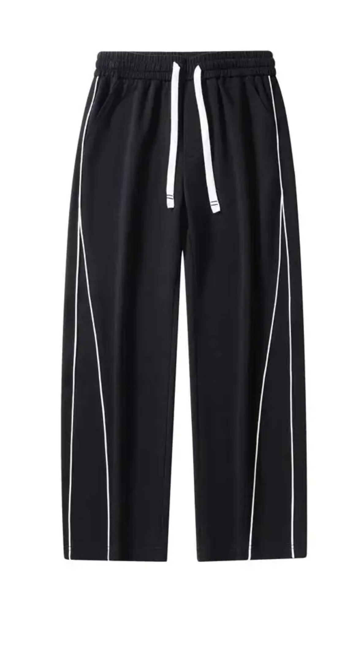Men's Black Regular Fit Mid Rise Joggers